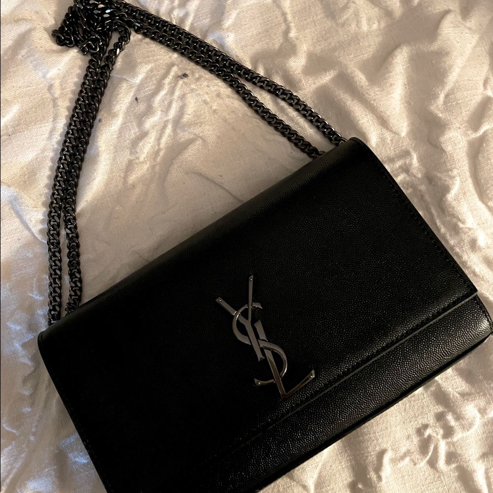 Black Clutch Handbag - Dust Bag & Authentication Card Included